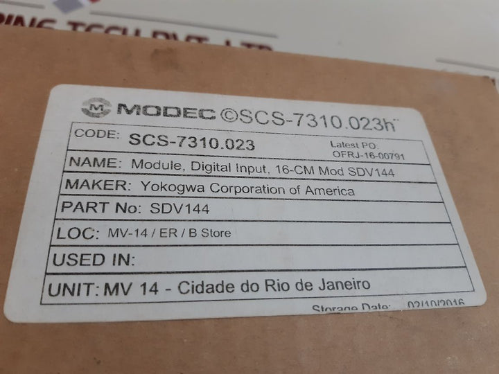 Yokogawa Sdv144-s13 S4 Digital Input Module Sdv144