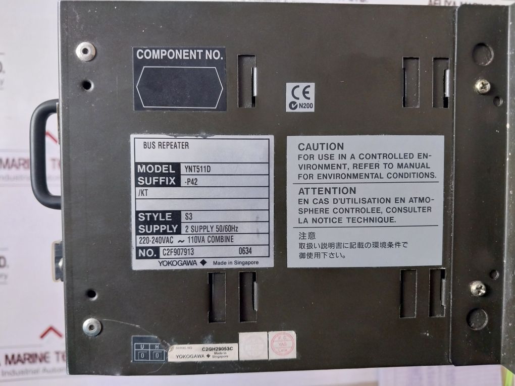 Yokogawa Ynt511D Bus Repeater Includes Aip171, Aip578,Pw502,Aip571