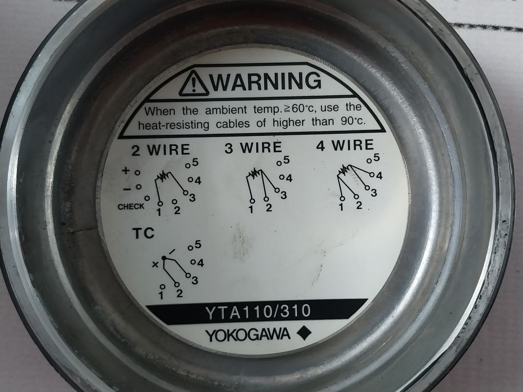 Yokogawa Yta110-ea2Db Temperature Transmitter Cal Rng: 0 To 200°C