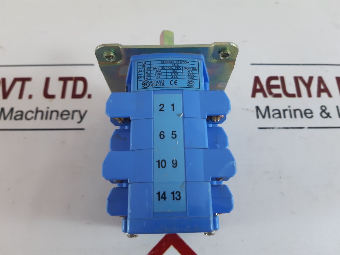 Yongsung Ksc4519 2401 Rotary Switch A026571 Ac600V, Dc250V