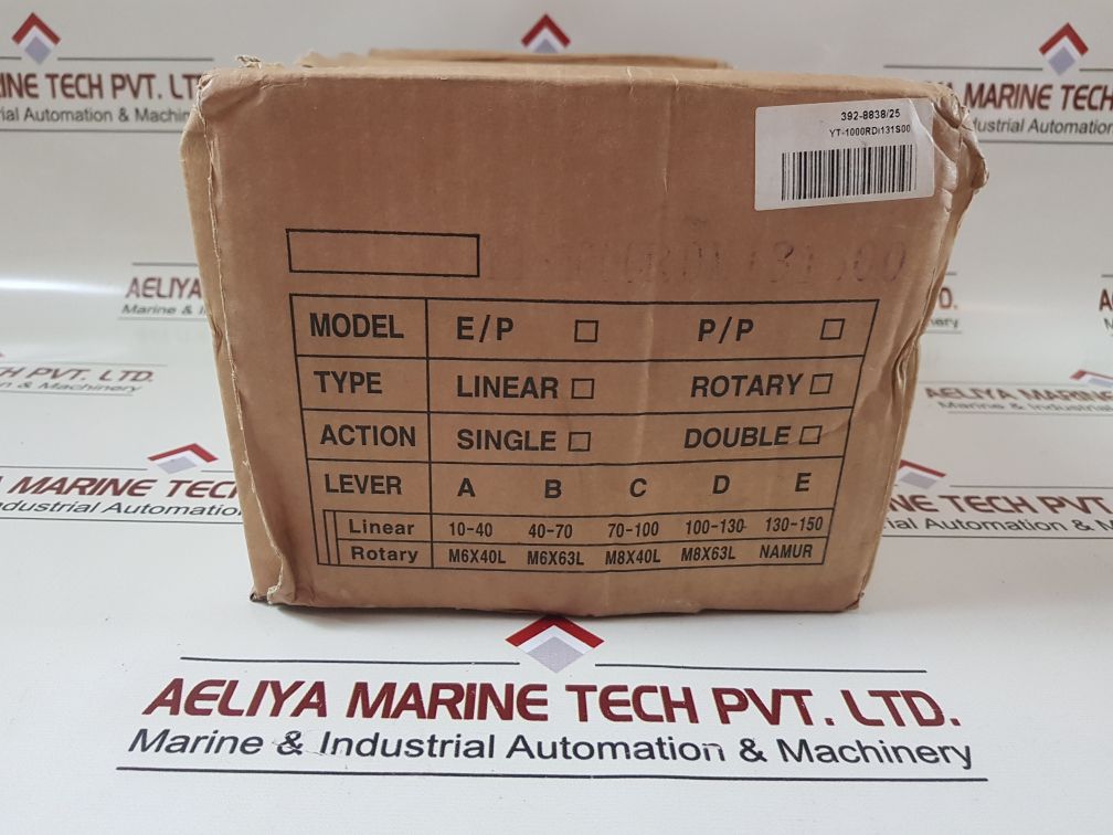 Young tech yt-1000 rdm 131s00 electro-pneumatic positioner