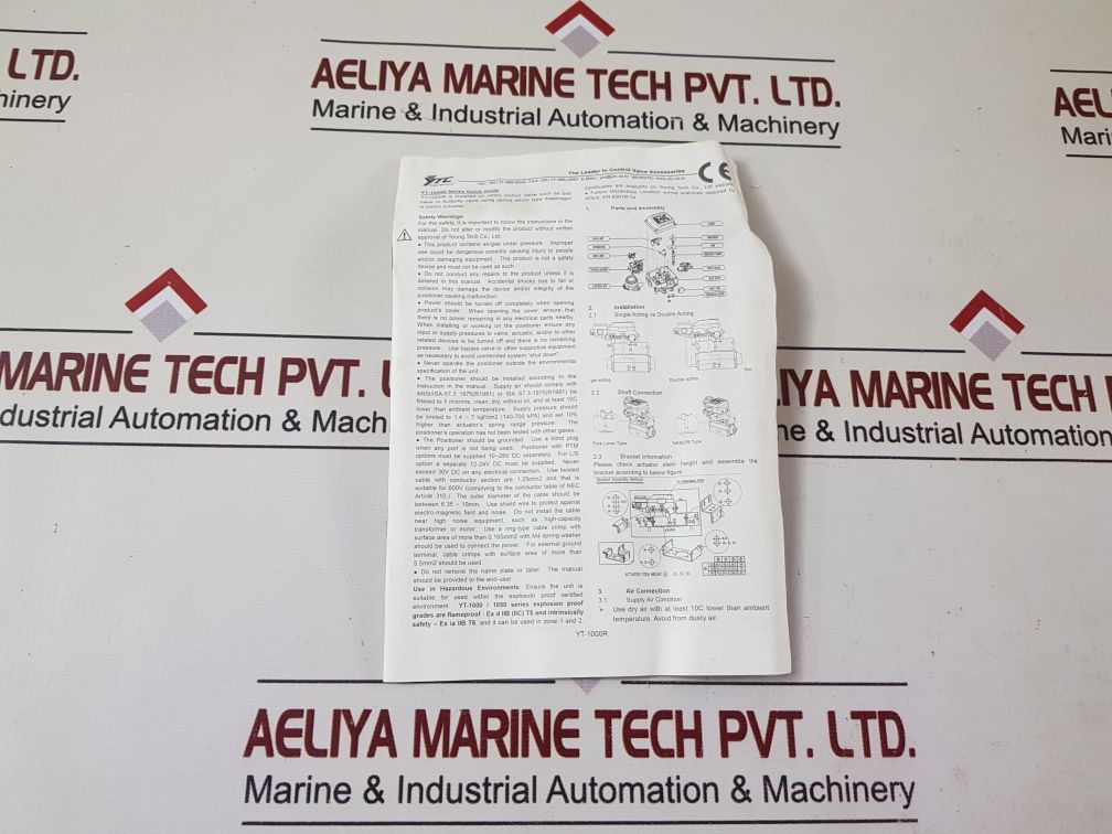 Young tech yt-1000 rdm 131s00 electro-pneumatic positioner