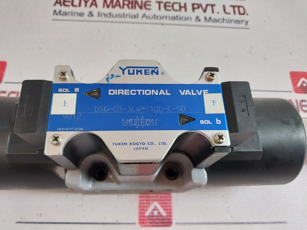 Yuken Dsg-03-3C4-r100-c-50 Directional Valve Vk314717-0-0A