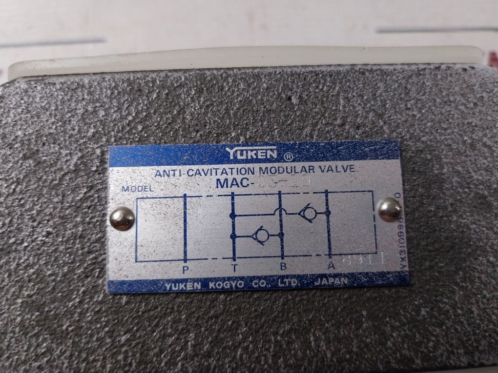 Yuken Mac-03-10 Anti-cavitation Modular Valve