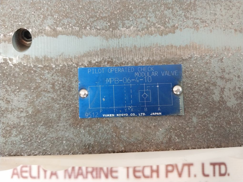 Yuken Mpb-06-4-10 Pilot Operated Check Modular Valve