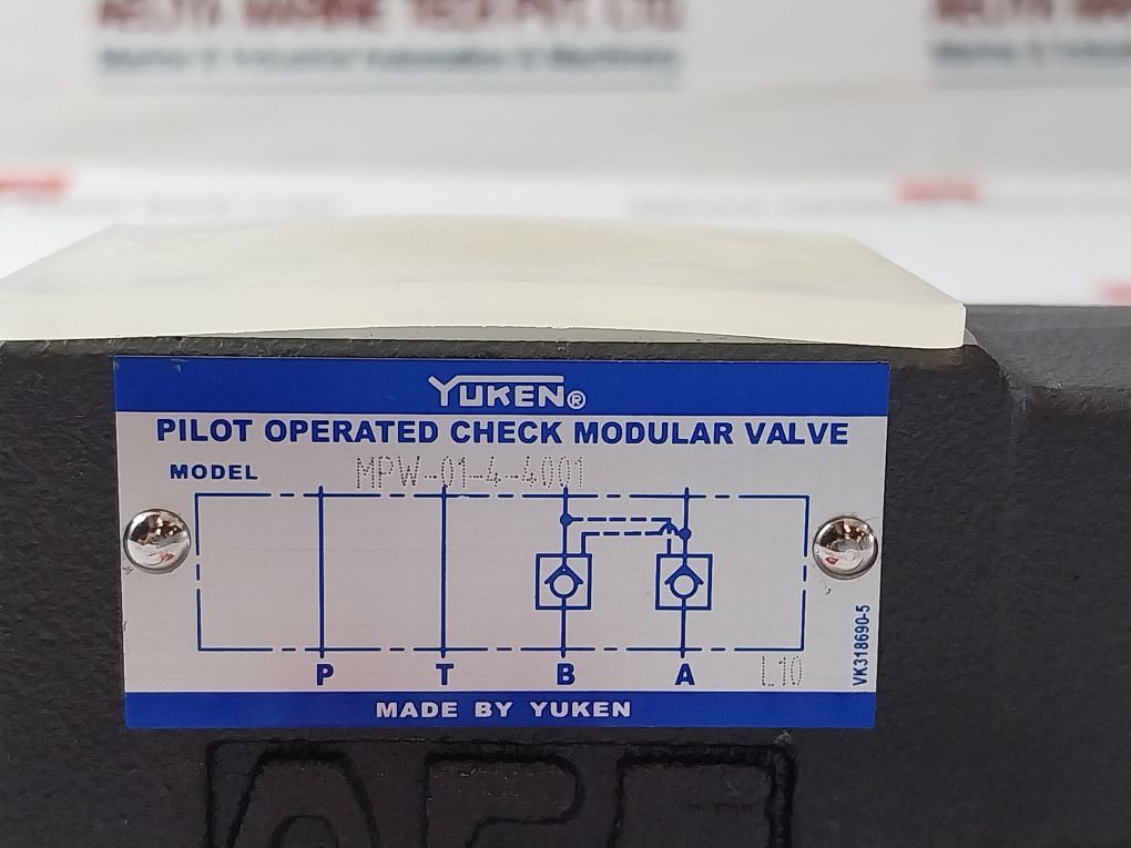 Yuken Mpw-01-4-4001 Pilot Operated Check Modular Valve – Aeliya Marine Tech