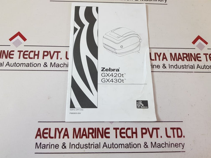 Zebra Gx430T Thermal Transfer Label Printer Set Gx43-102420-000