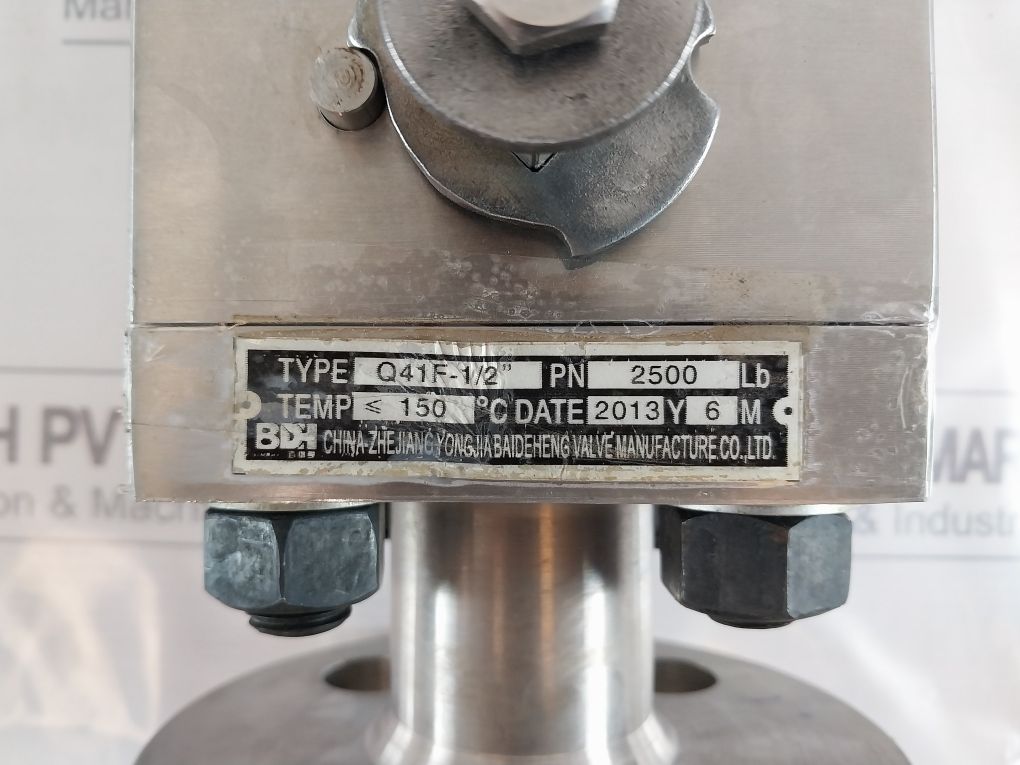 Zhejiang Q41F-1/2" Ball Valve High Pressure Bar Temp 150°C