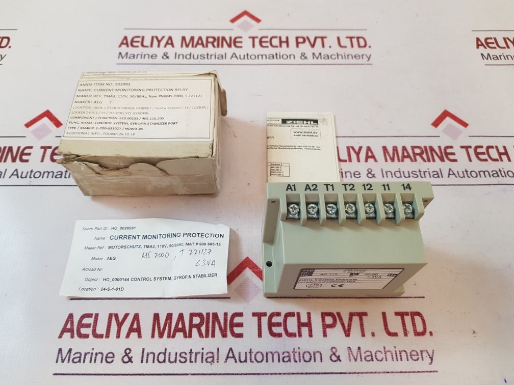 Ziehl Ms 2000 Current Monitoring Protection Relay
