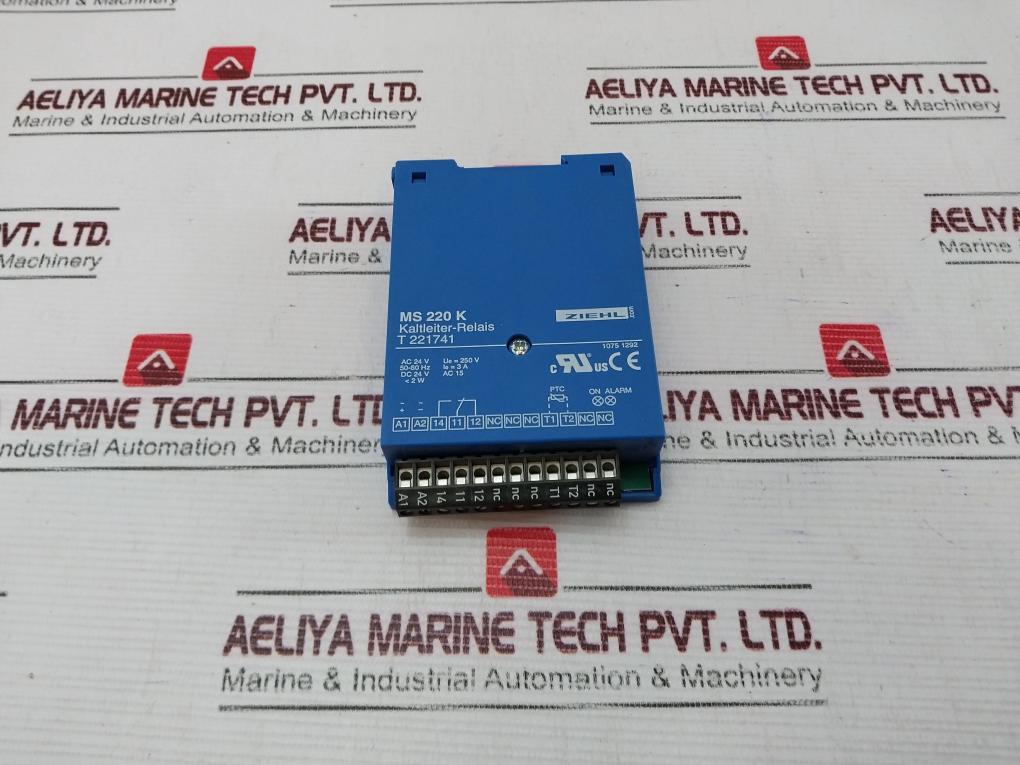 Ziehl Ms 220 K Motor Protection Relay 3A 250V 50-60 Hz
