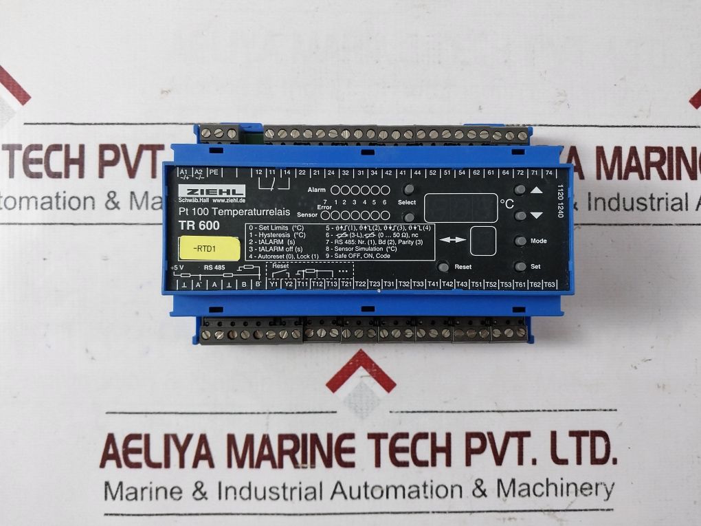 Ziehl Tr 600 Temperature Relay 7Xv5662-2Ad10-0000/Bb
