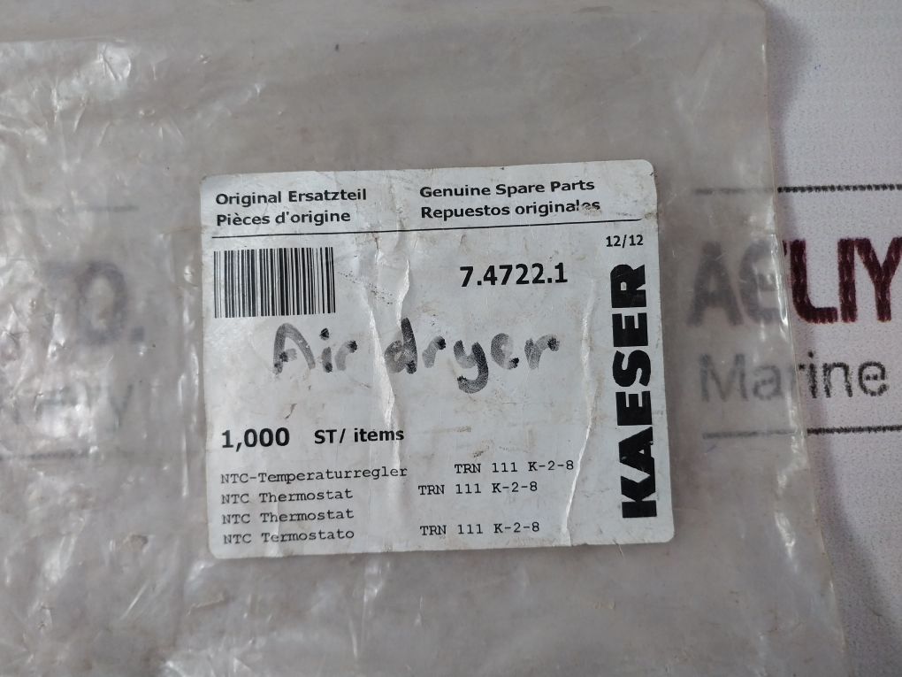 Ziehl Trn 111 K-2-8 Thermistor Controller Ac 115V, 50-60Hz