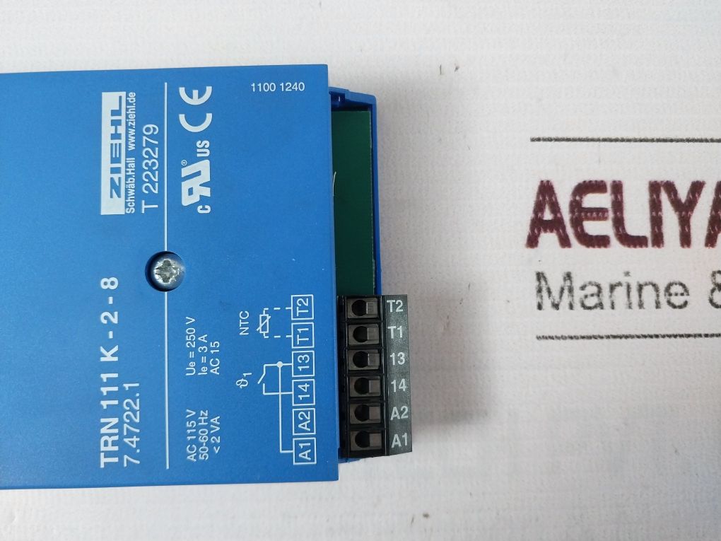 Ziehl Trn 111 K-2-8 Thermistor Controller Ac 115V, 50-60Hz