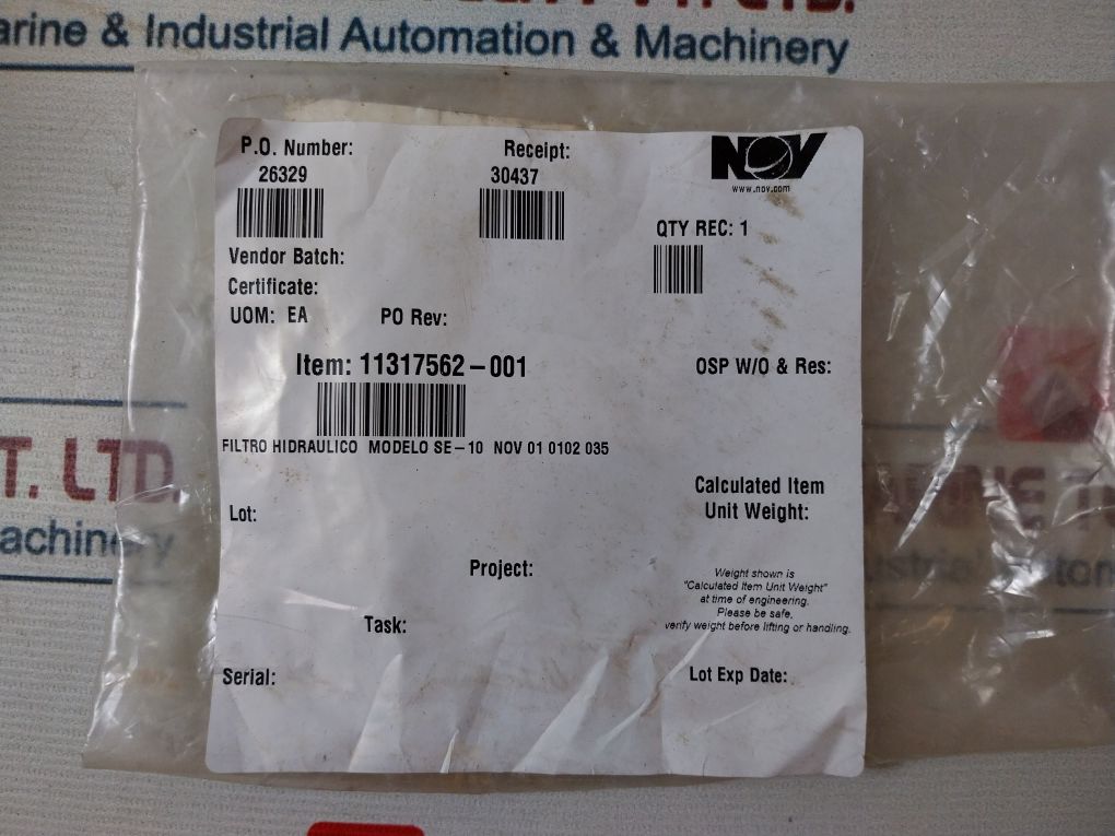 Zinga Se-10 Hydraulic Oil Filter Element