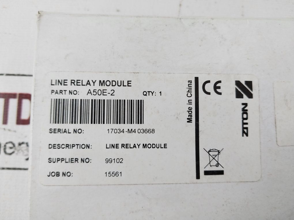 Ziton A50E-2 Line Relay Module 99102