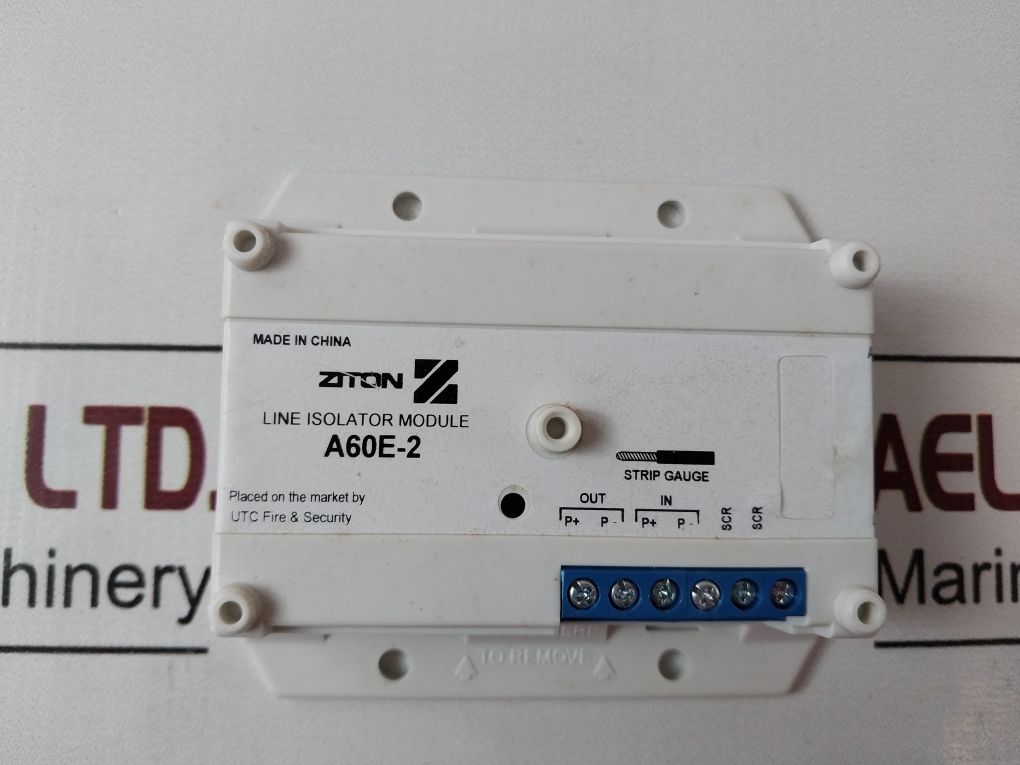 Ziton A60E-2 Line Isolator Module 501-1766Ze-1-09 Rev 09