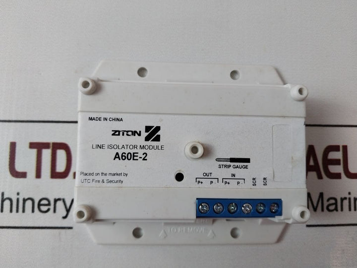 Ziton A60E-2 Line Isolator Module 501-1766Ze-1-09 Rev 09