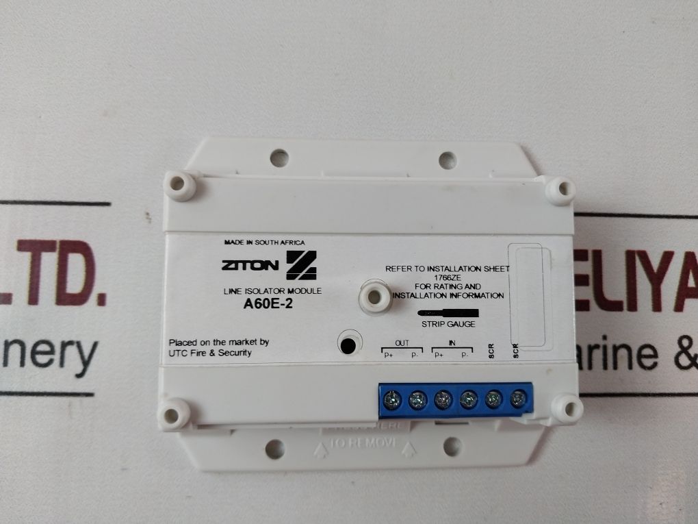 Ziton A60E-2 Line Isolator Module Rev 07