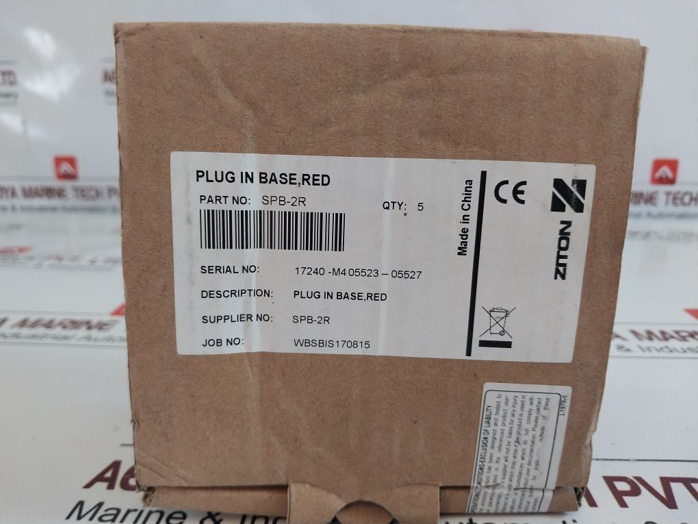 Lot Of 5X Ziton Spb-2R Sounder Plug-in Base