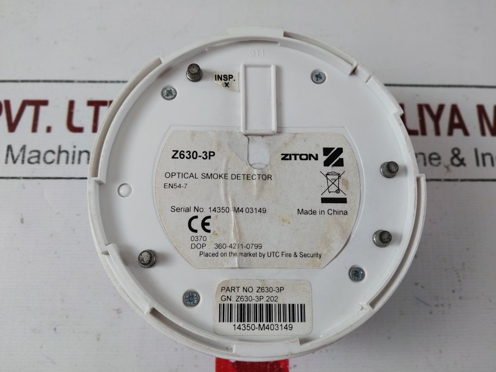 Ziton Z630-3P Optical Smoke Detector