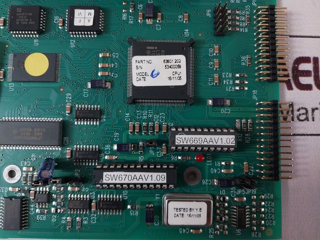 Ziton Zp3-cpu Pcb Card Cpu1 ,63802
