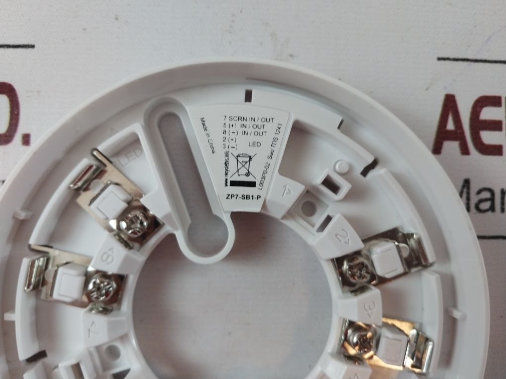 Lot Of 7X Ziton Zp7-sb1-p Smoke Head Base