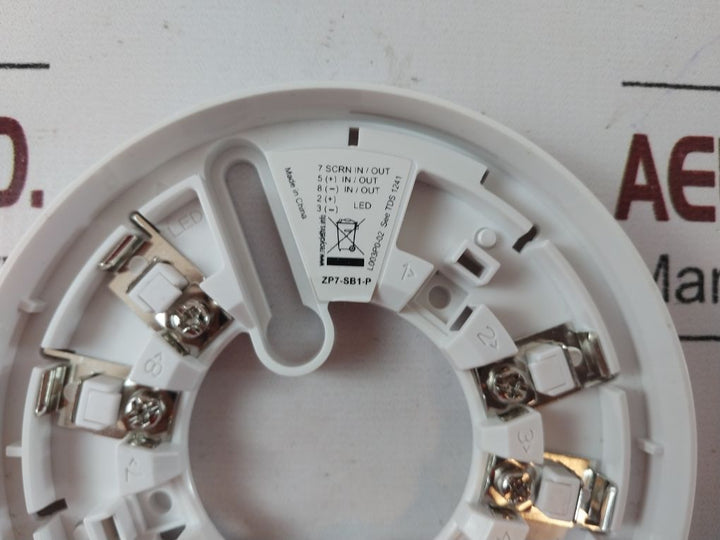 Lot Of 7X Ziton Zp7-sb1-p Smoke Head Base