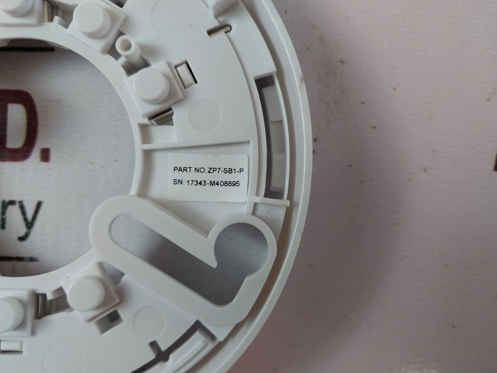 Lot Of 7X Ziton Zp7-sb1-p Smoke Head Base