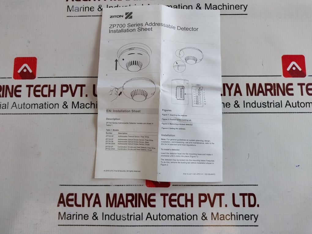 Ziton Zp720-3P Addressable Thermal Detector