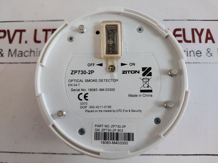 Ziton Zp730-2P Optical Smoke Detector