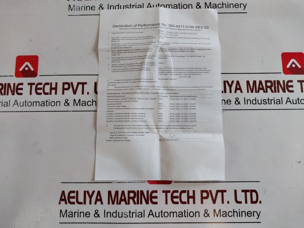 Ziton Zp730-2P Optical Smoke Detector