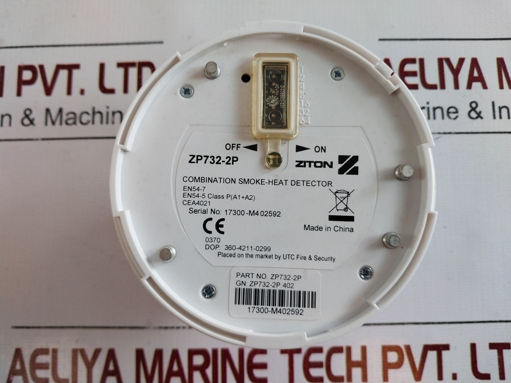 Lot of 2x Ziton Zp732-2P Combination Smoke-heat Detector