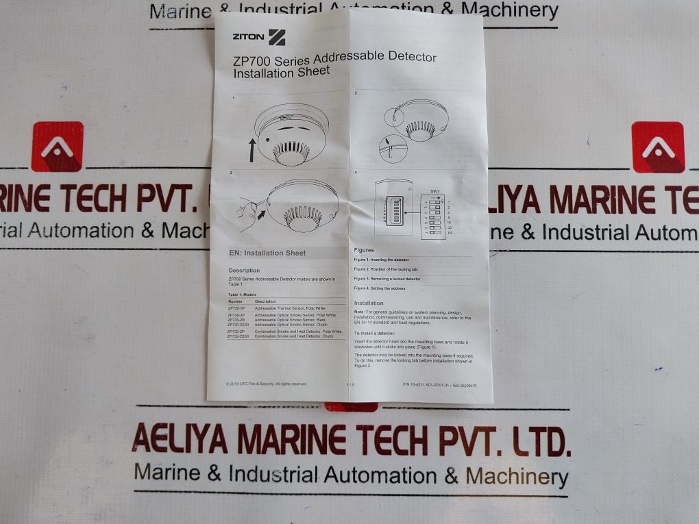 Lot of 2x Ziton Zp732-2P Combination Smoke-heat Detector