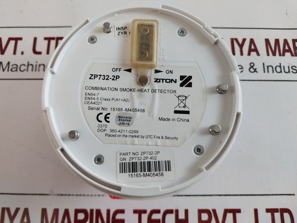 Ziton Zp732-2P Combination Smoke-heat Detector Rev.05