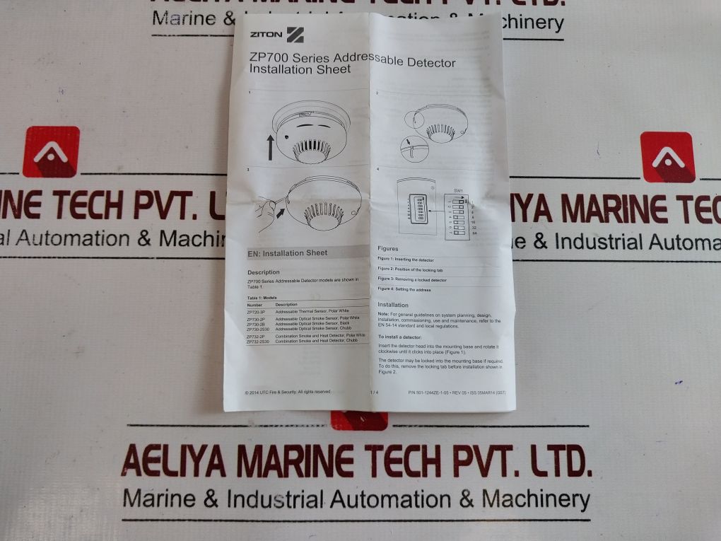 Ziton Zp732-2P Combination Smoke-heat Detector Rev.05
