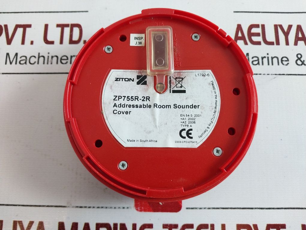 Ziton Zp755R-2R Addressable Room Sounder Cover 177401