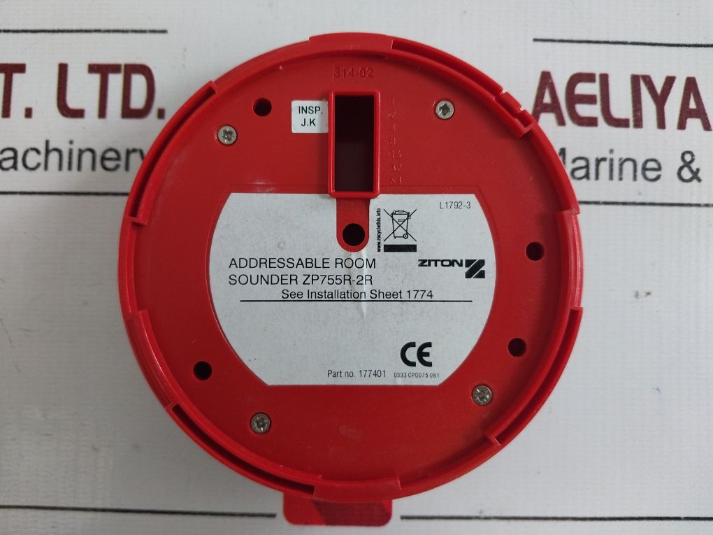 Ziton Zp755R-2R Addressable Room Sounder