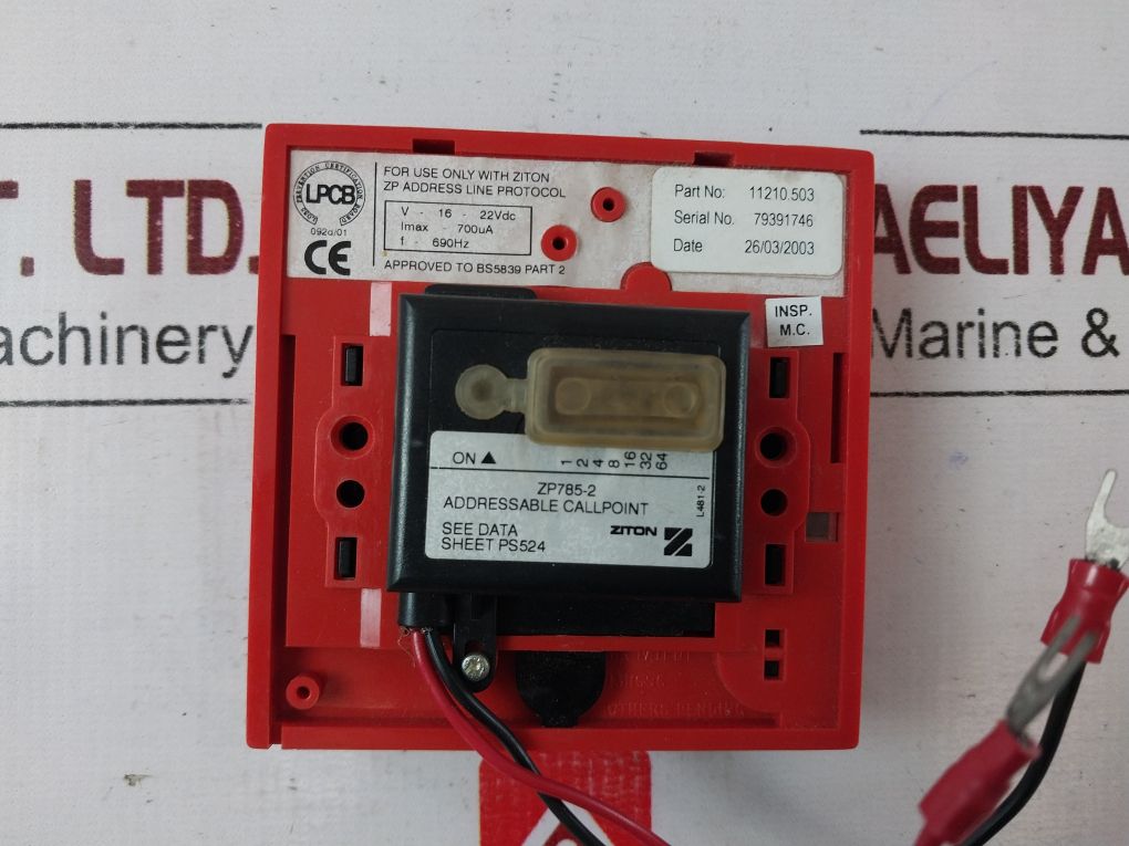 Ziton Zp785-2 Addressable Call Point