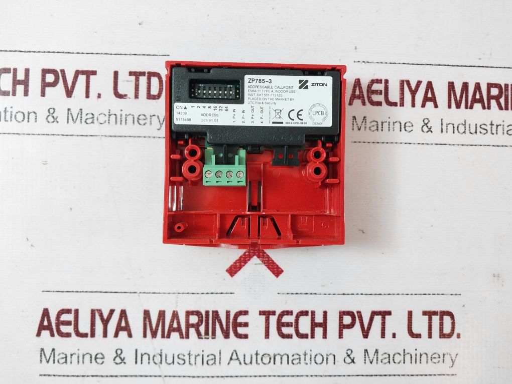 Ziton Zp785-3 Addressable Manual Call Point Rev 7.0