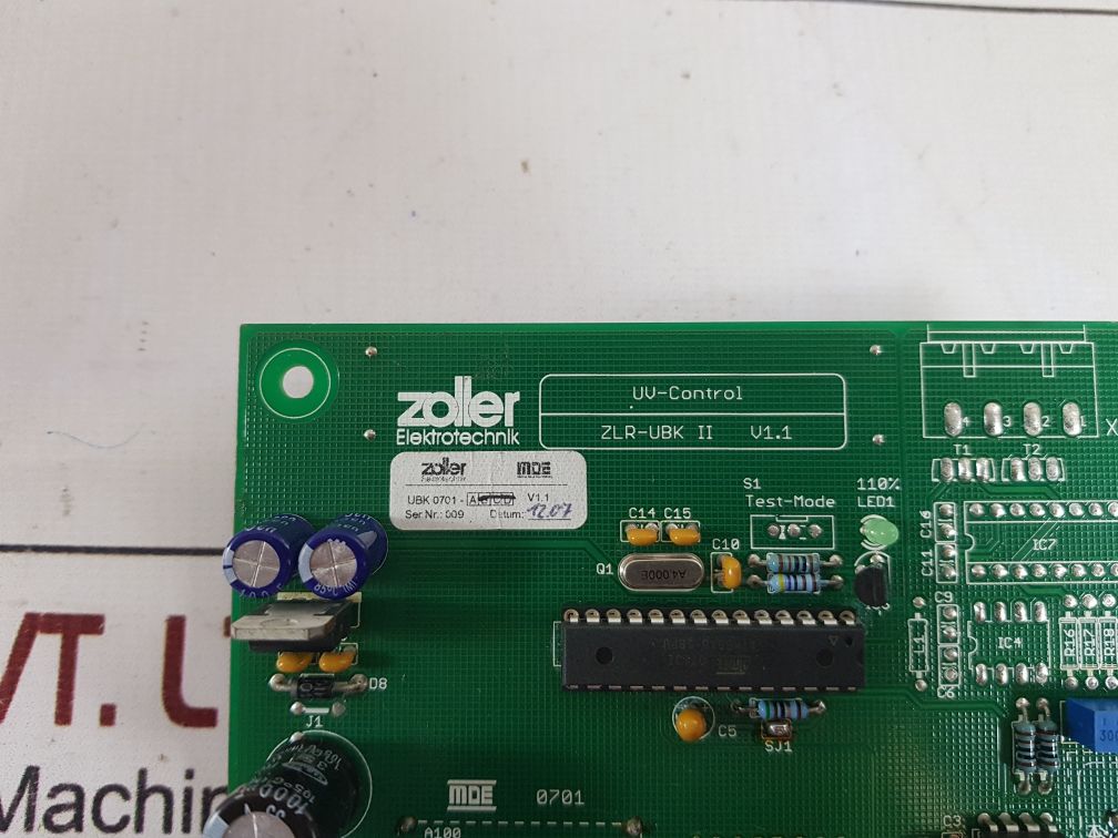 Zoller Zlr-ubk Uv-control Board