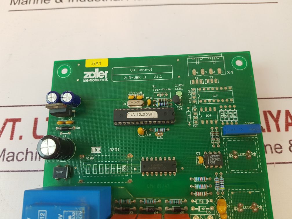 Zoller Zlr-ubk Uv-control Pcb Card