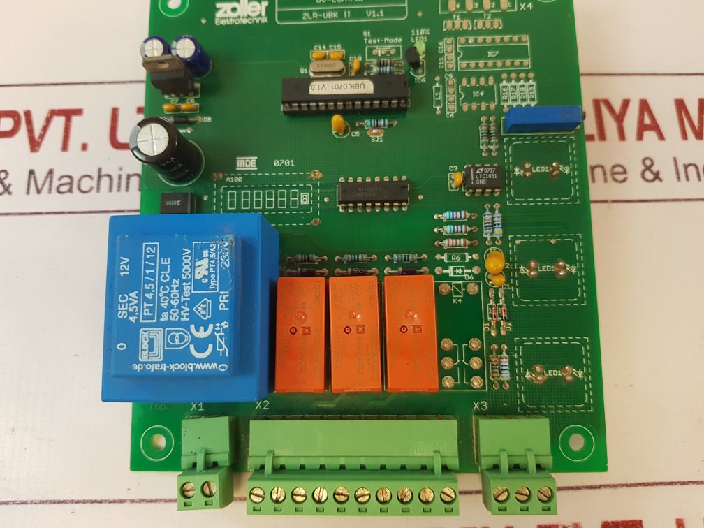 Zoller Zlr-ubk Uv-control Pcb Card