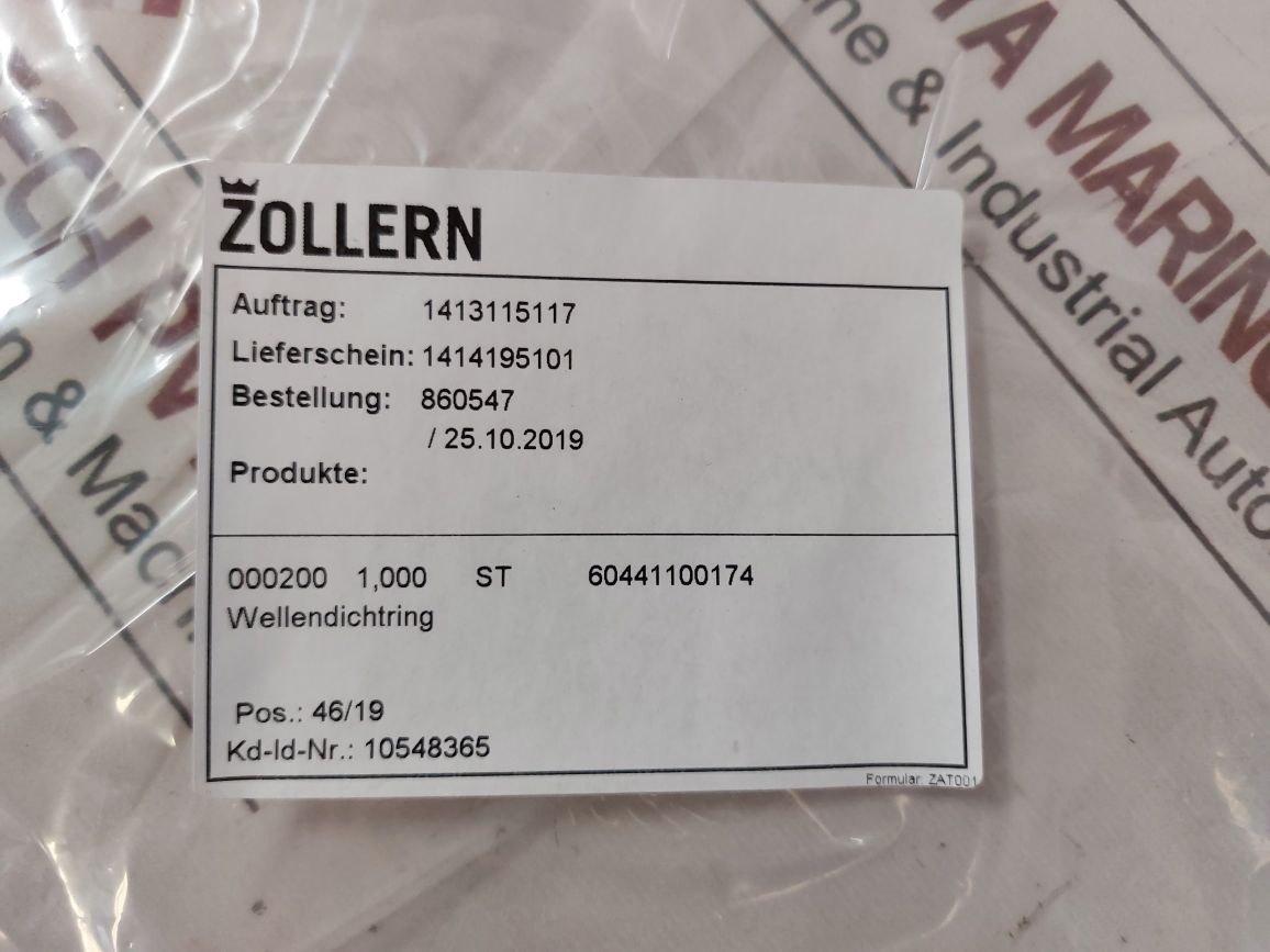 Zollern 1413115117 Oil Seal
