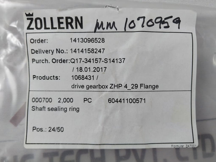 Lot Of 3X Zollern 62•85•10 A Shaft Sealing Ring