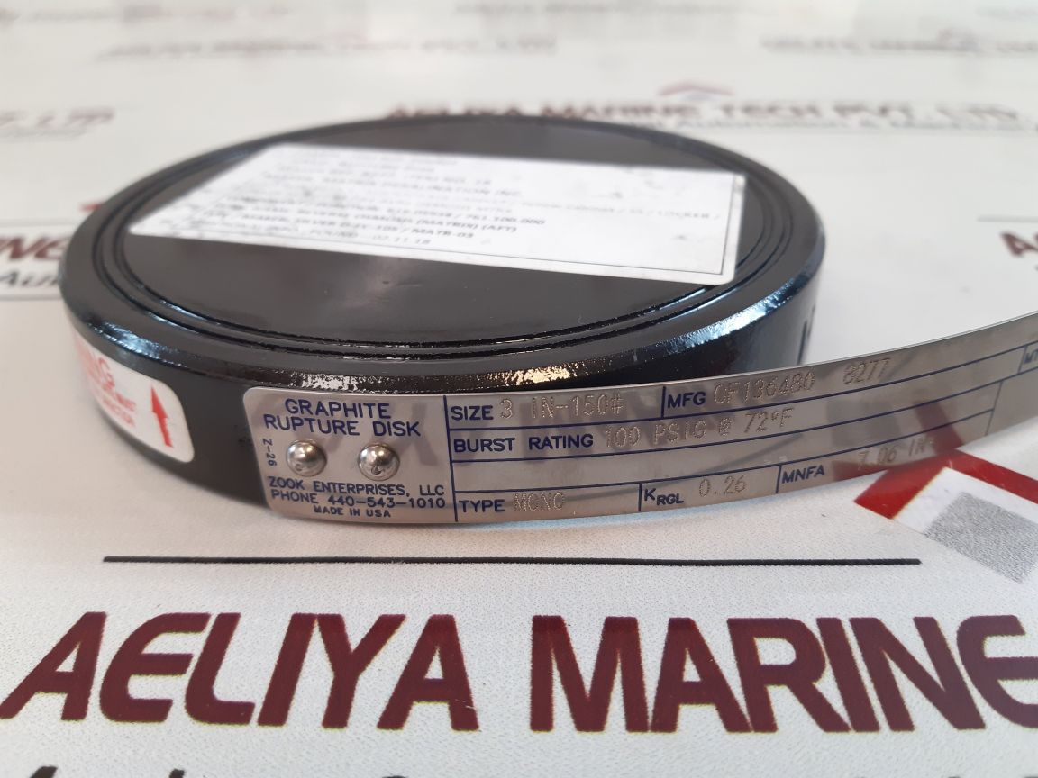 Zook Enterprises Mono Graphite Rupture Disk
