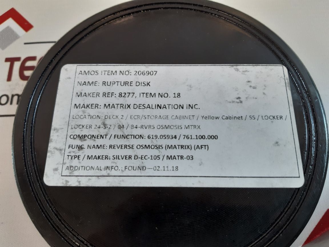 Zook Enterprises Mono Graphite Rupture Disk
