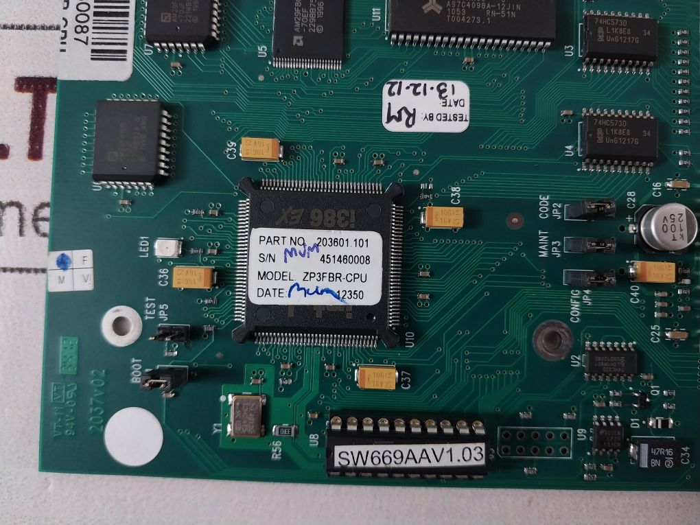 Zp3Fbr-cpu Pcb Card 203601.101 