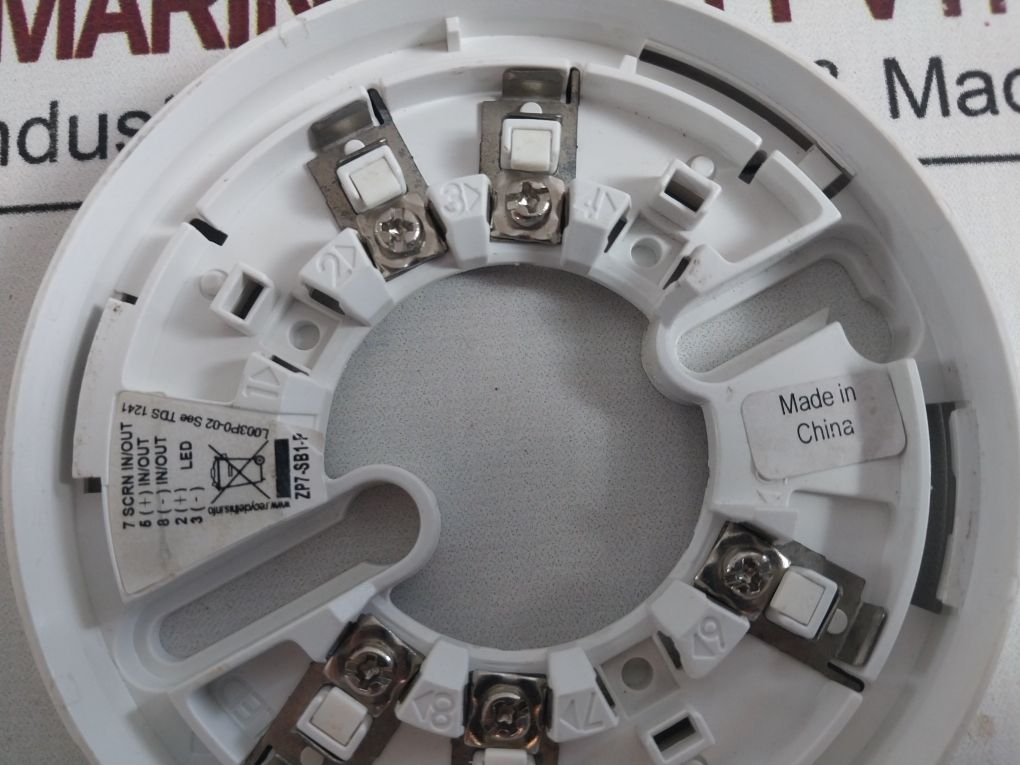 Lot Of 6X Ziton Zp7-sb1-p Detector Base