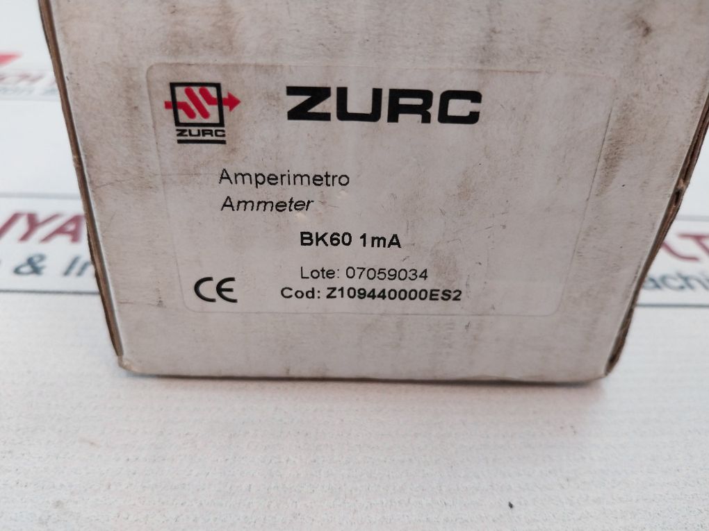 Zurc Bk60 Ammeter Ip55