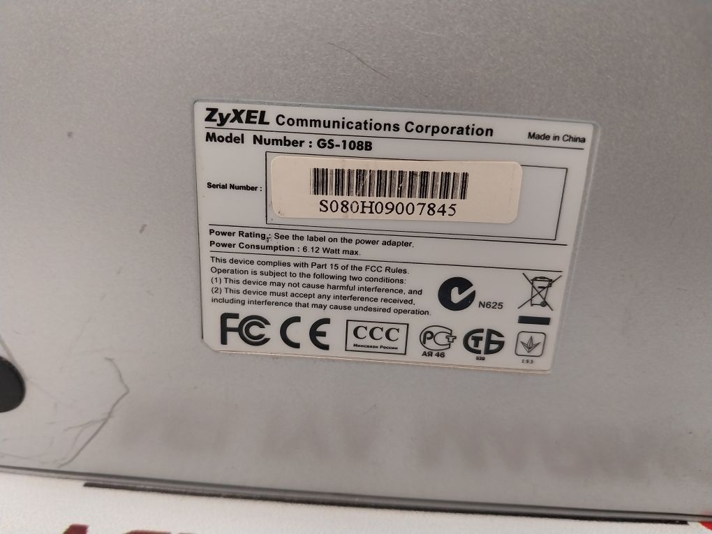 Zyxel Gs-108B 8-port Ethernet Switch Metal Case